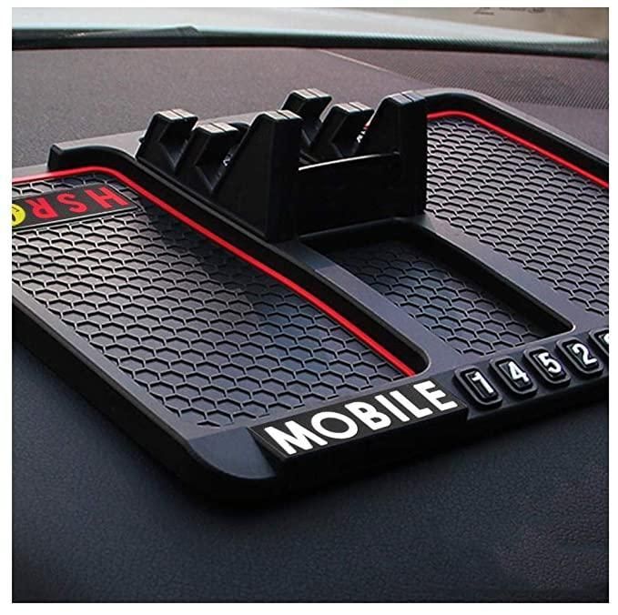 Multifunction Phone Holder Anti-Slip Silicone Pad and Car Mobile Holders for Car Dashboard