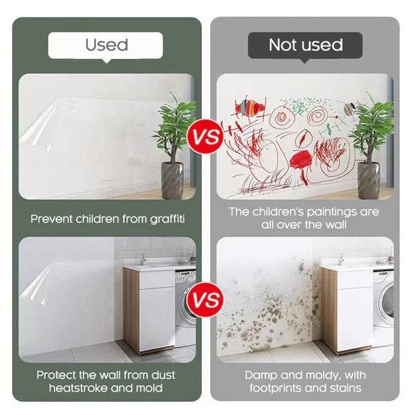 Self- Adhesive Transparent Electrostatic Wall Protection Film - Buy 1 Get 1 Free