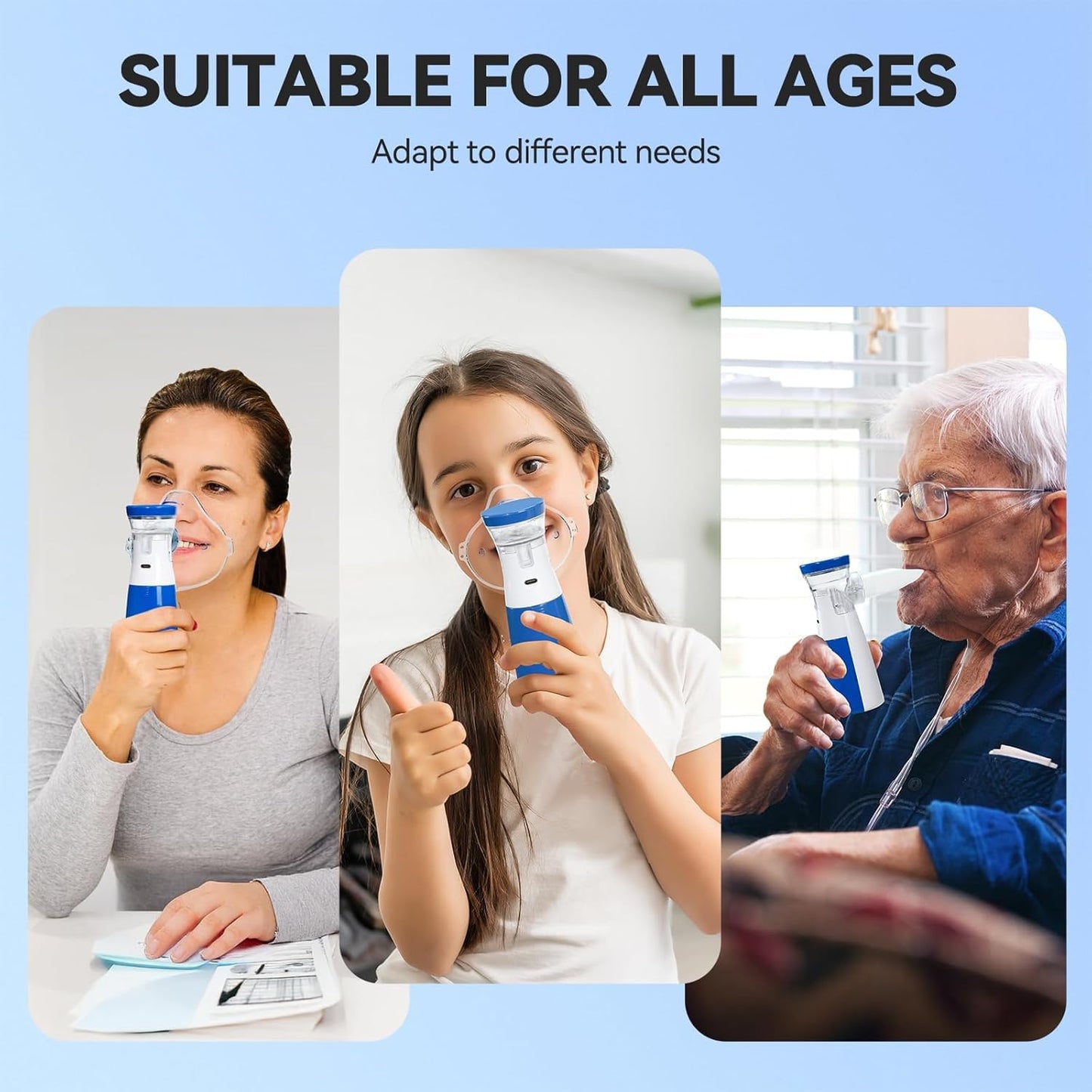 maxMED Portable Rechargeable  Mesh Nebulizer Machine