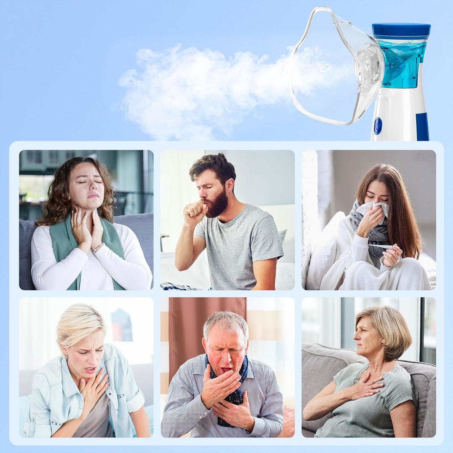 maxMED Portable Rechargeable  Mesh Nebulizer Machine